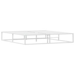 Berkfield Home Elegant Bed Frame without Mattress White 180x200 cm Super King Metal - thumbnail 7