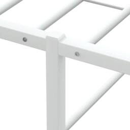 Berkfield Home Elegant Bed Frame without Mattress White 180x200 cm Super King Metal - thumbnail 8