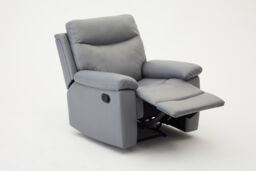 Home Detail Theo High Back Manual Recliner Armchair in Grey - thumbnail 4