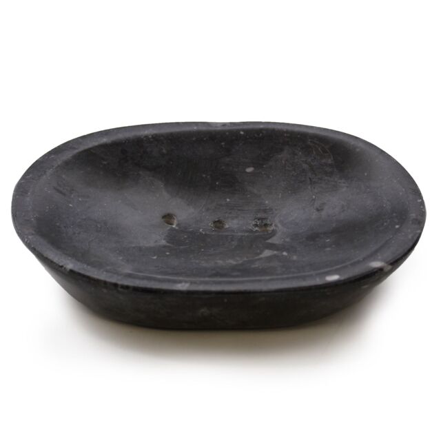 KDMD Classic Oval Black Marble Soap Dish - image 1