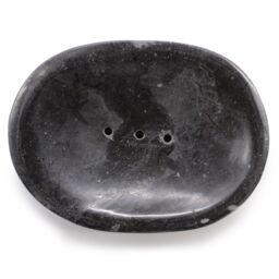 KDMD Classic Oval Black Marble Soap Dish - thumbnail 2