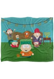 South Park Kyle Hanukkah Silky Touch Super Soft Throw Blanket 152 X 127 cm in White - thumbnail 1