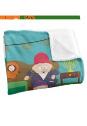 South Park Kyle Hanukkah Silky Touch Super Soft Throw Blanket 152 X 127 cm in White - thumbnail 3