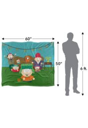 South Park Kyle Hanukkah Silky Touch Super Soft Throw Blanket 152 X 127 cm in White - thumbnail 5