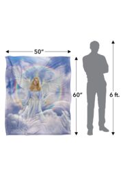 JQ Licensing Jlo Angel Rainbow Silky Touch Super Soft Throw Blanket 152 X 127 cm in White - thumbnail 5