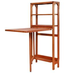 Berkfield Home Durable 3 Piece Folding Bistro Set Solid Acacia Wood in Brown - thumbnail 4