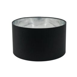ValueLights Reni Black with Metallic Chrome Inner Easy Fit Ceiling Lamp Shade - Size: Medium - thumbnail 8