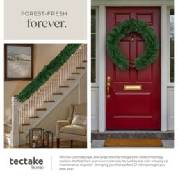 tectake Christmas Garland In Detailed & Lifelike Look, 270 Cm Long in Green - thumbnail 4