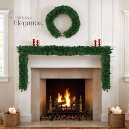 tectake Christmas Garland In Detailed & Lifelike Look, 270 Cm Long in Green - thumbnail 8