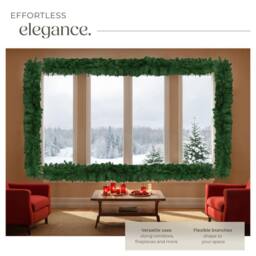 tectake Christmas Garland In Detailed & Lifelike Look, 270 Cm Long in Green - thumbnail 3