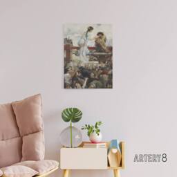 "Artery8 Luc Olivier Merson A Tear For a Drop of Water Canvas Wall Art Print - Size: W12"" x H16""" - thumbnail 3