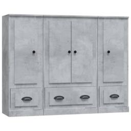 Berkfield Home Highboards 3 pcs Concrete Grey Engineered Wood - thumbnail 3