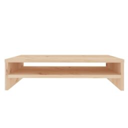 Berkfield Home Monitor Stand 50x24x13 cm Solid Wood Pine in Brown - Size: 50 x 24 x 13 cm - thumbnail 5