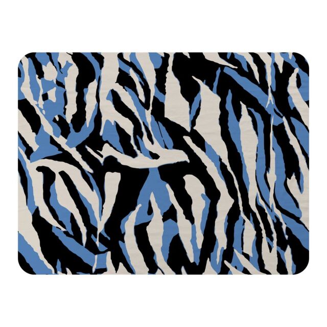 Benjamin Tate Design Abstract Zebra Skin Blanket in Natural - Size: 120 cm x 150 cm - image 1