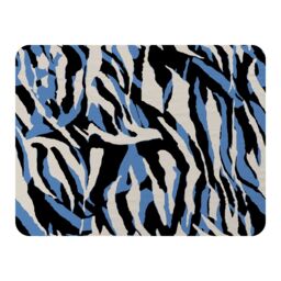 Benjamin Tate Design Abstract Zebra Skin Blanket in Natural - Size: 120 cm x 150 cm - thumbnail 1