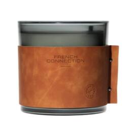 French Connection Sandalwood & Cedar Luxury Leather Candle 1.46kg - 4 Wick Scented - thumbnail 3