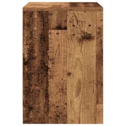 Berkfield Home Bedside Cabinets 2 pcs with Drawer Old Wood 40x34x50 cm in Brown - Size: 40 x 34 x 50 cm - thumbnail 7