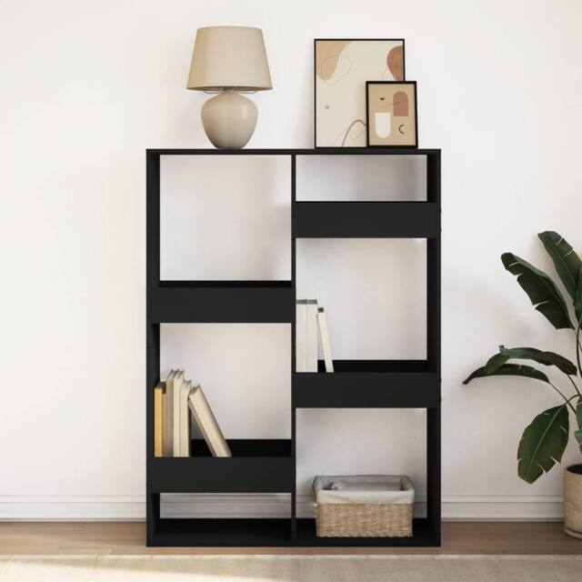 Berkfield Home Classic Bookcase Black 100x33x135 cm Engineered Wood - Size: 100 x 33 x 135 cm - image 1