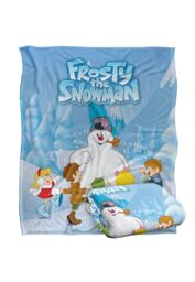 Warner Brothers Frosty The Snowman Silky Touch Super Soft Throw Blanket 152x127cm in White - Size: 152x127 cm - thumbnail 2