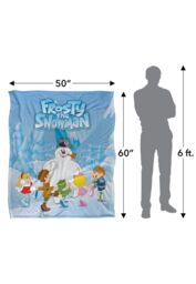 Warner Brothers Frosty The Snowman Silky Touch Super Soft Throw Blanket 152x127cm in White - Size: 152x127 cm - thumbnail 3