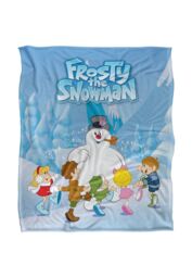 Warner Brothers Frosty The Snowman Silky Touch Super Soft Throw Blanket 152x127cm in White - Size: 152x127 cm - thumbnail 1