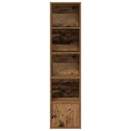 Berkfield Home Bookcase Old Wood 31x24x127 cm Engineered Wood in Brown - Size: 31 x 24 x 127 cm - thumbnail 4