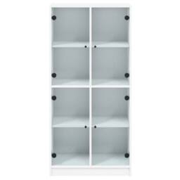 Berkfield Home Highboard with Doors White 68x37x142 cm Engineered Wood - Size: 68 x 37 x 142 cm - thumbnail 7