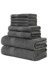 CityComfort Pack Of 8 Towels in Grey