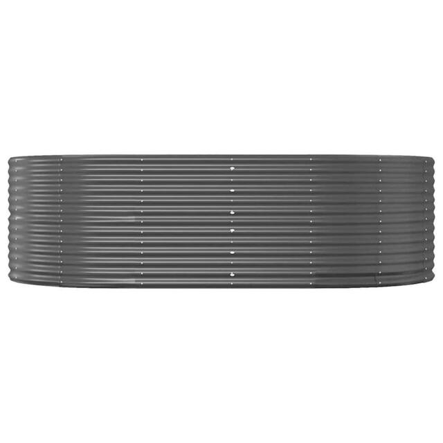 Berkfield Home Garden Raised Bed Anthracite 212x140x68 cm Powder-coated Steel in Charcoal - Size: 212 x 140 x 68 cm - image 1