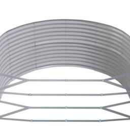 Berkfield Home Garden Raised Bed Anthracite 212x140x68 cm Powder-coated Steel in Charcoal - Size: 212 x 140 x 68 cm - thumbnail 5