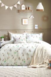 Peter Rabbit ™ Classic 100% Cotton Reversible Duvet Cover Set in Natural - Size: Single - thumbnail 5