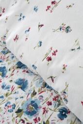 Bianca 'Brushed Cotton Ophelia' Floral Reversible Duvet Cover Set - Size: Single - thumbnail 4