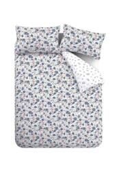 Bianca 'Brushed Cotton Ophelia' Floral Reversible Duvet Cover Set - Size: Single - thumbnail 5