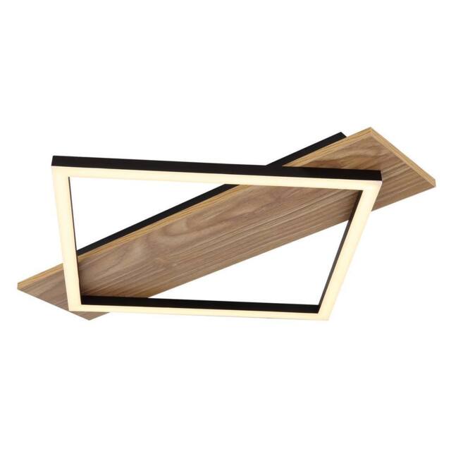 Netlighting Beatrix I Semi Ceiling Light Brown Rectangular Square 1x LED