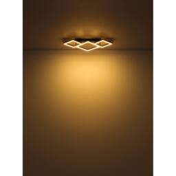 Netlighting Beatrix I Semi Ceiling Light Brown Rectangular Square 1x LED - thumbnail 5