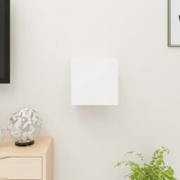 Berkfield Home Wall Mounted TV Cabinet White 30.5x30x30 cm - thumbnail 4