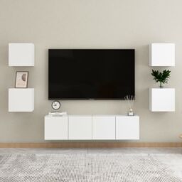 Berkfield Home Wall Mounted TV Cabinet White 30.5x30x30 cm - thumbnail 6