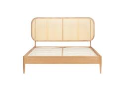 Birlea Rattan Bed Frame Calibra Oak Bedstead in Beige - Size: King - thumbnail 5