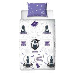 Wednesday Destined Single Duvet Cover Set in Purple