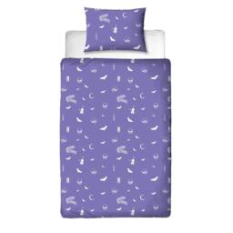Wednesday Destined Single Duvet Cover Set in Purple - thumbnail 4
