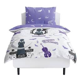 Wednesday Destined Single Duvet Cover Set in Purple - thumbnail 3