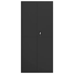 Berkfield Home Durable File Cabinet Black 90x40x200 cm Steel - Size: 90 x 40 x 200 cm - thumbnail 1