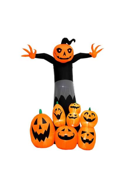 Living and Home Halloween Inflatables Pumpkin Reaper in Black - image 1