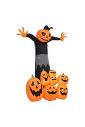Living and Home Halloween Inflatables Pumpkin Reaper in Black - thumbnail 2