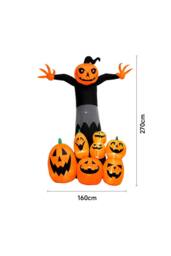 Living and Home Halloween Inflatables Pumpkin Reaper in Black - thumbnail 3