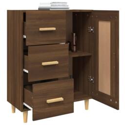 Berkfield Home Sideboard Brown Oak 69.5x34x90 cm Engineered Wood - thumbnail 5