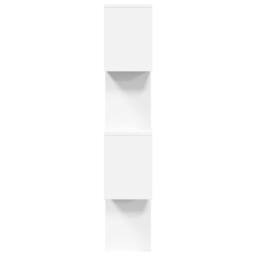 Berkfield Home Room Divider Bookcase 4-Tier White 70x24x129 cm Engineered Wood - Size: 70 x 24 x 129 cm - thumbnail 6