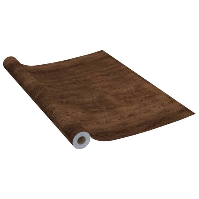 Berkfield Home Self-adhesive Door Films 4 pcs Dark Oak 210x90 cm PVC in Brown - image 1