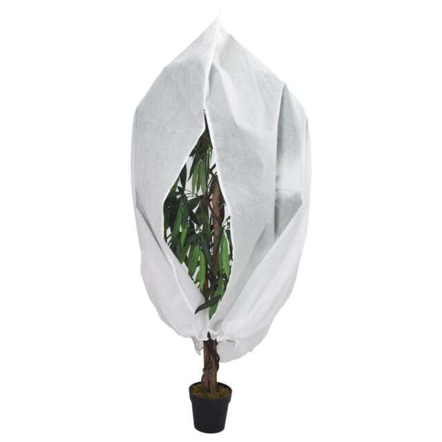 Berkfield Home Plant Fleece Cover with Zip 70 g/m¬≤ 3.14x2.5 m in White - image 1