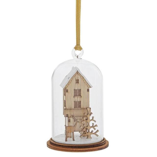 Gifts Direct 2 U Hanging Christmas Tree Bauble Ornament - Reindeer Home - image 1